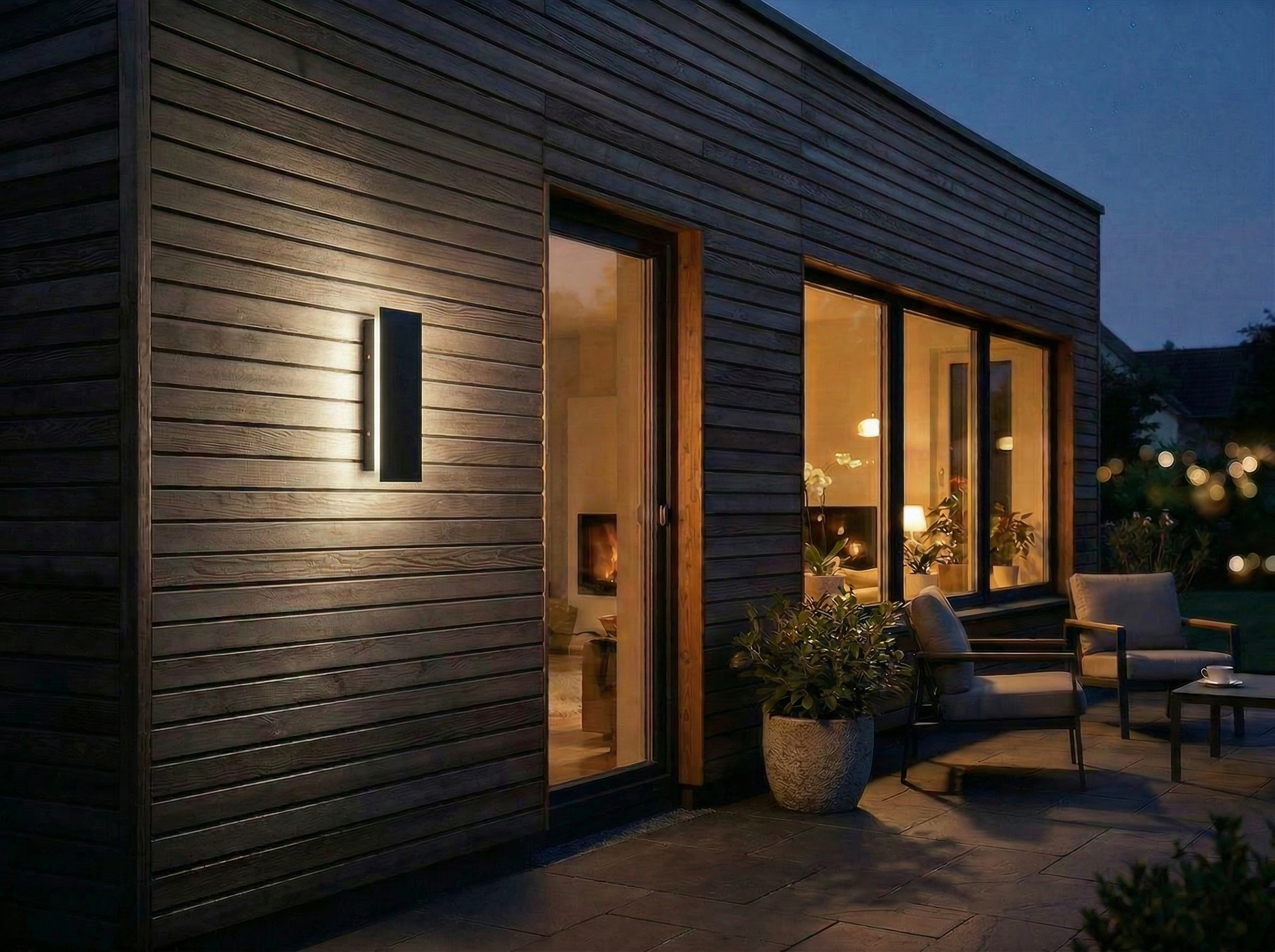 Wizualizacja Kinkiet ogrodowy LED MIRANA 8W 30cm 4000K IP44 czarny